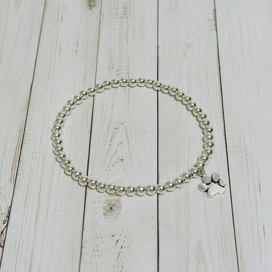 Signature  - Sterling Silver Paw Charm